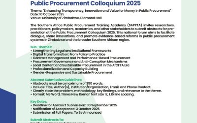Call for Abstracts: Public Procurement Colloquium 2025